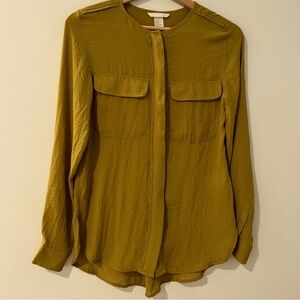 NWOT H&M Front Pocket Blouse Size 4